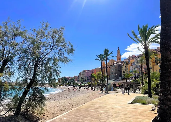 Apartment Vue Proche Et Gare Menton
